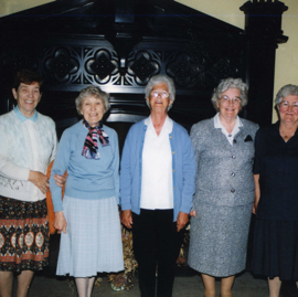 Former Land Girls revisiting their quarters in Saltoun Hall.jpg